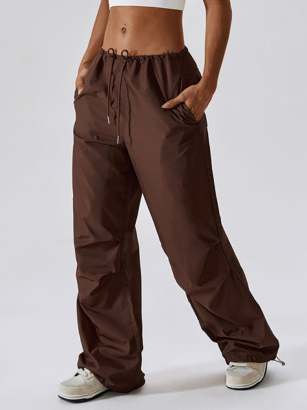 women's loose straight leg casual pocket overalls